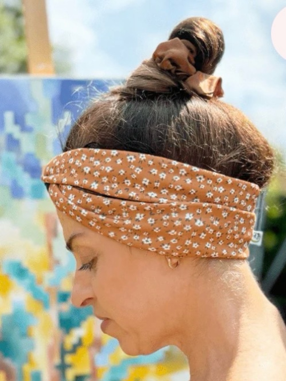 The Sassy Olive Twisty Purple Tie-Dye Design Headband NWOT - Picture 5 of 5